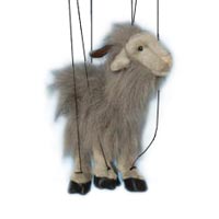 Baby Gray Goat Marionette String Puppet