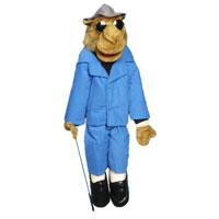 28" Camel Clyde (Blue Suit) Full Body Ventriloquist Puppet