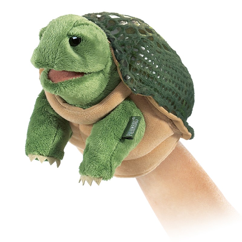 7" Mini Turtle Hand Puppet - Click Image to Close