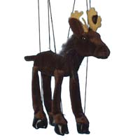 Baby Moose Marionette String Puppet Baby Moose Marionette String Puppet