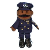 14" Policeman (Ethnic) Glove Puppet
