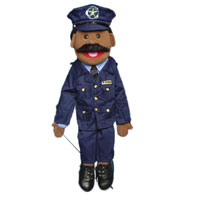 28" Policeman (Ethnic) Full Body Puppet