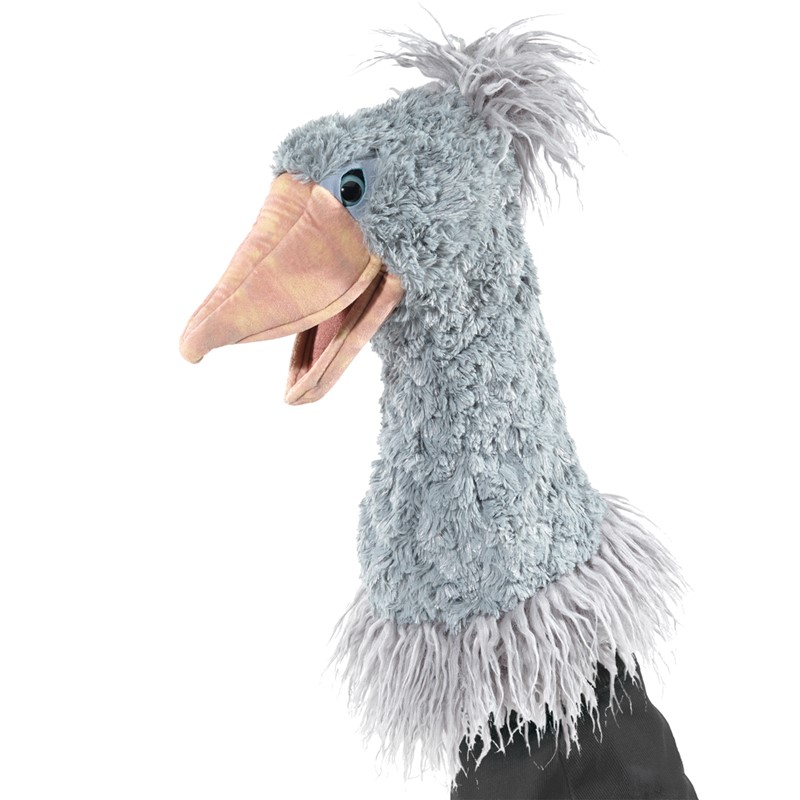 Folkmanis 16" Shoebill Bird Stage Puppet - Click Image to Close