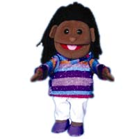 14" Amber (African) Glove Puppet
