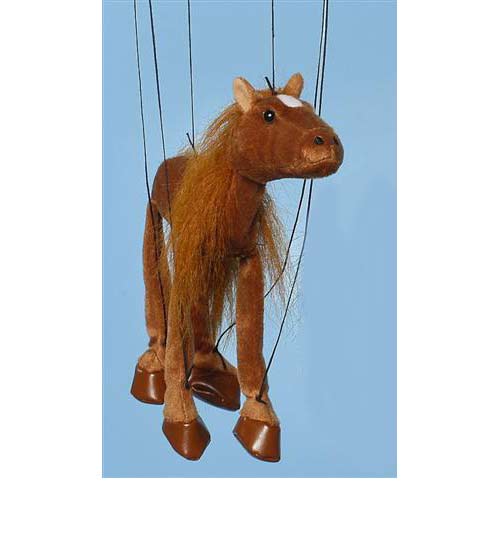 Baby Horse (Brown) Marionette String Puppet - Click Image to Close