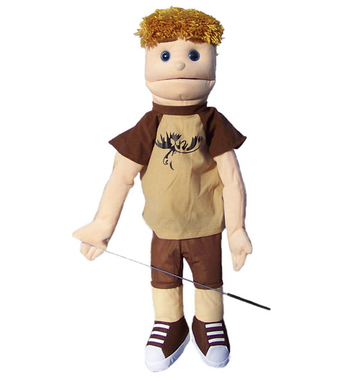 Dual Entry Full/Half Body 28" Danny Puppet - Click Image to Close