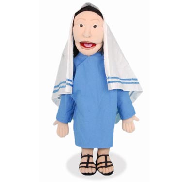 28" Sculpted Face - Mary Full Body Puppet - Click Image to Close