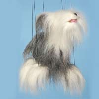 Baby Sheepdog Dog Marionette String Puppet