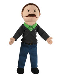 Medium Puppet Buddies Dad (Peach)