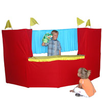 Portable Fold Up Children\'s Puppet Stage