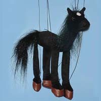 Baby Horse (Black) Marionette String Puppet