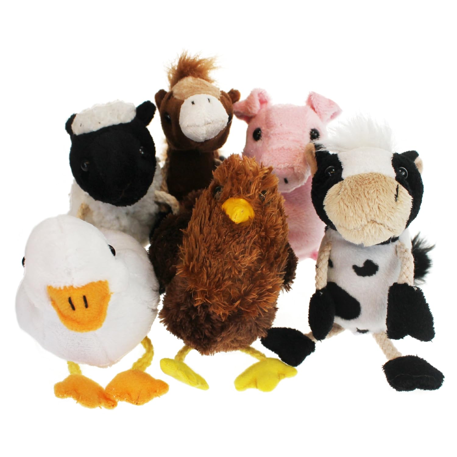 Professional Farm Animals Finger Puppet Set of 6