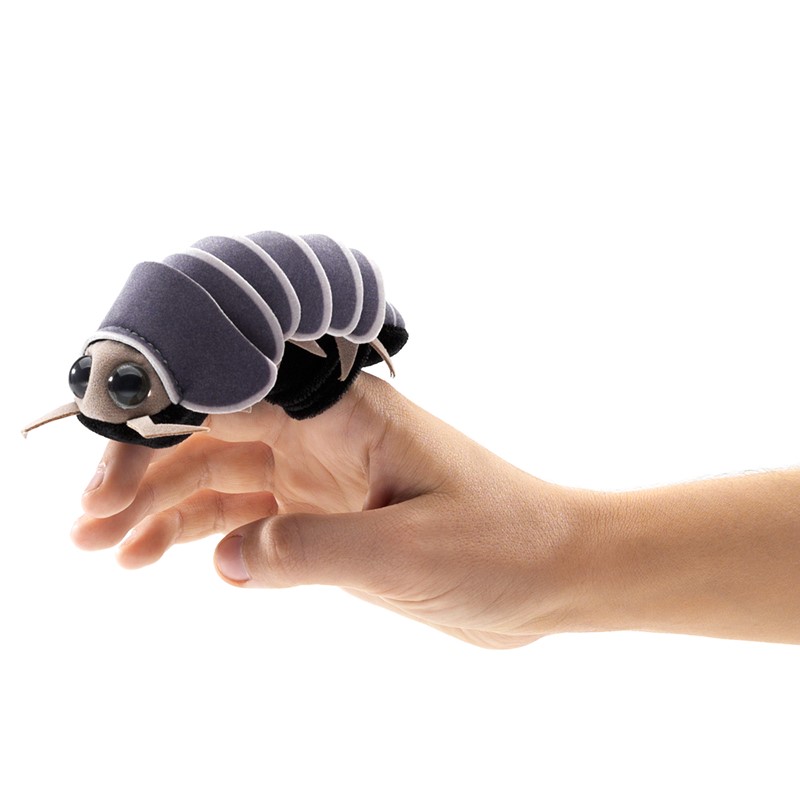 Professional Roly Poly Pillbug Finger Puppet