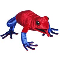 Strawberry Dart Frog 12" Hand Puppet